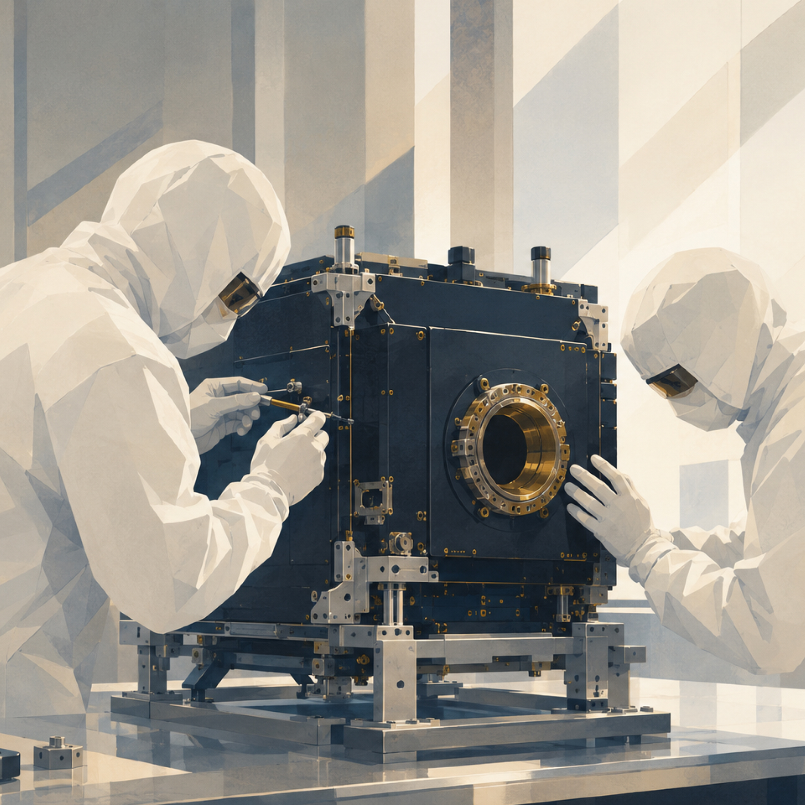 Illustrated scene showing the LMNL image-direction system