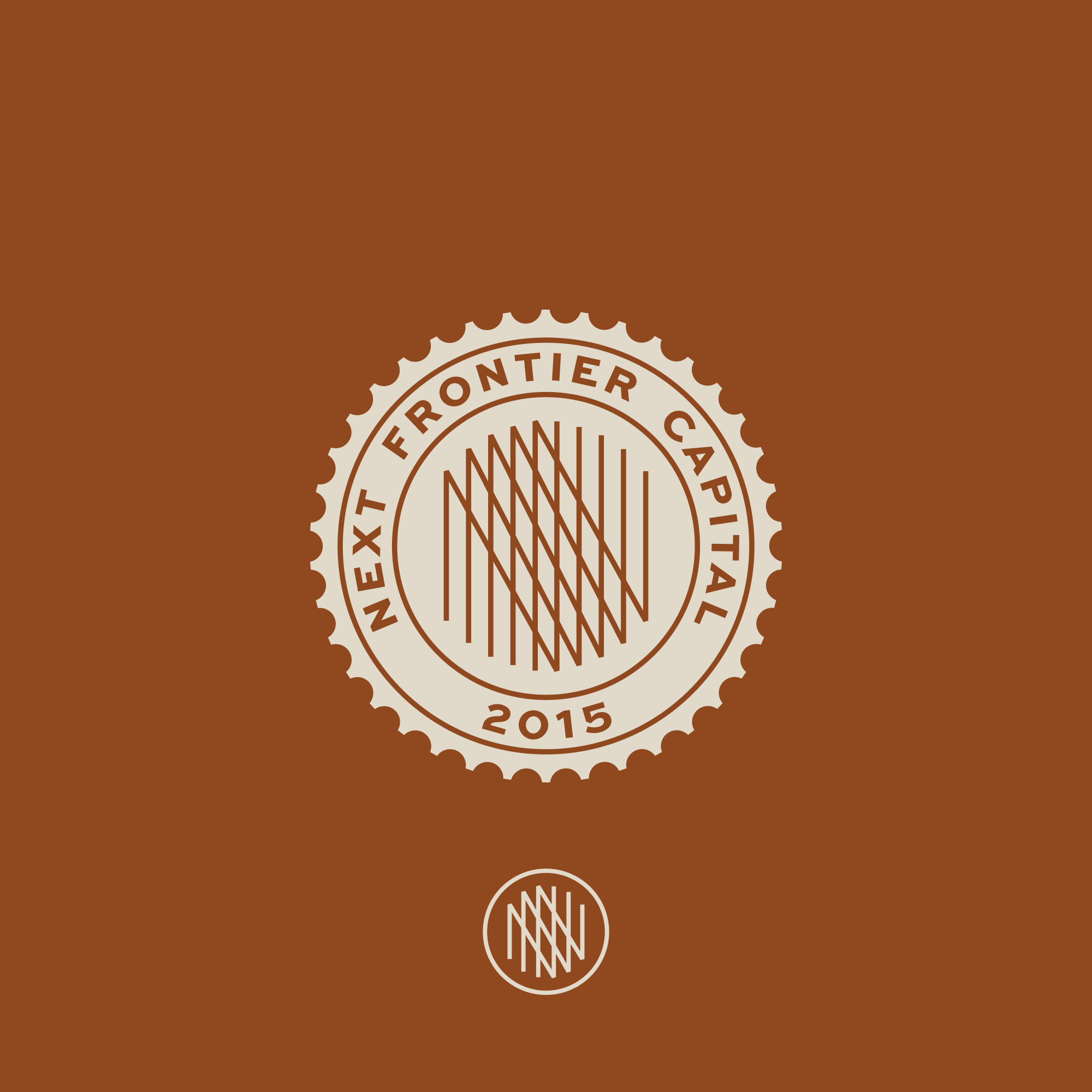 Animated Next Frontier Capital secondary seal and monogram system